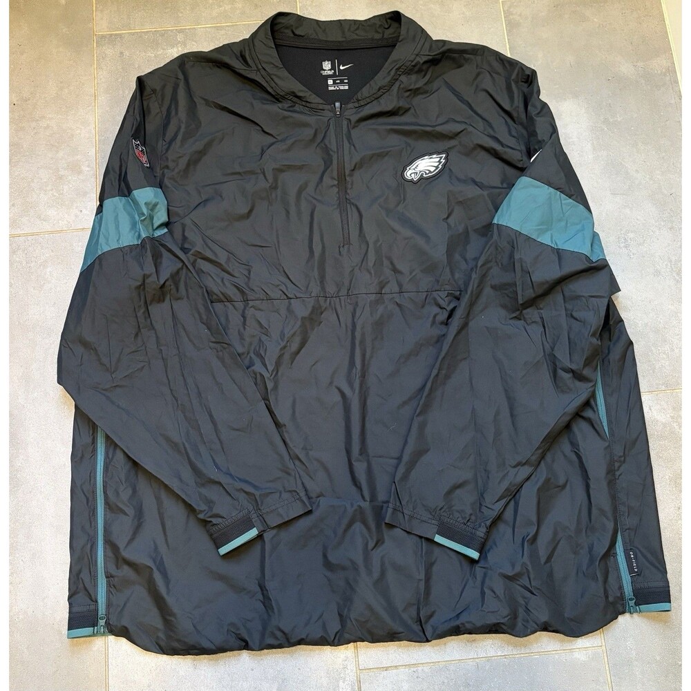 Nike Black Philadelphia Eagles On Field Coach Jacket Men’s Sz 4XL